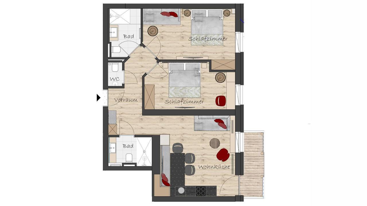 Ferienwohnung Der Zirmhof in Saalbach Exterior foto